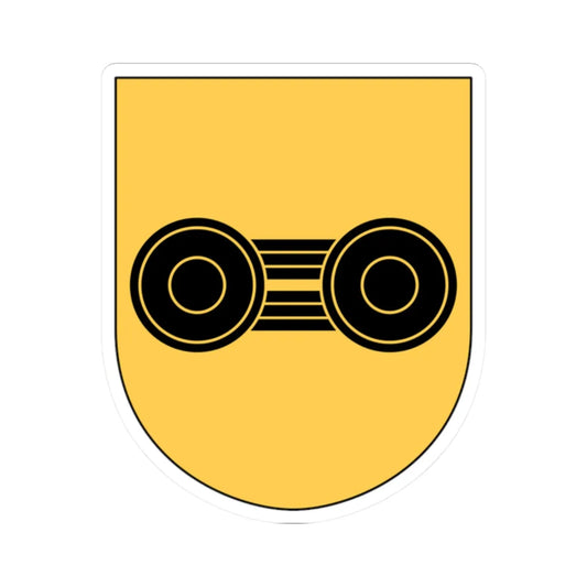 Livgardet 122. kompaniet vapen (Sweden) (Coat of Arms) STICKER Vinyl Kiss-Cut Decal 2 Inch White - The Sticker Space