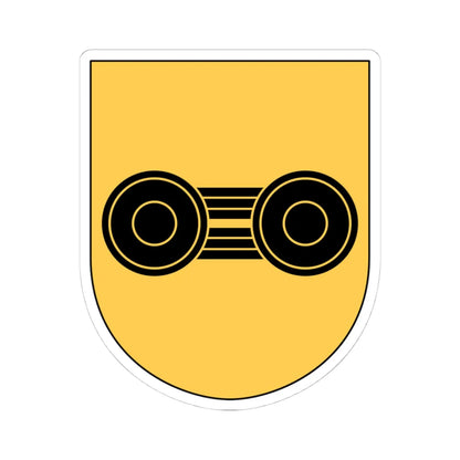 Livgardet 122. kompaniet vapen (Sweden) (Coat of Arms) STICKER Vinyl Kiss-Cut Decal 4 Inch White - The Sticker Space