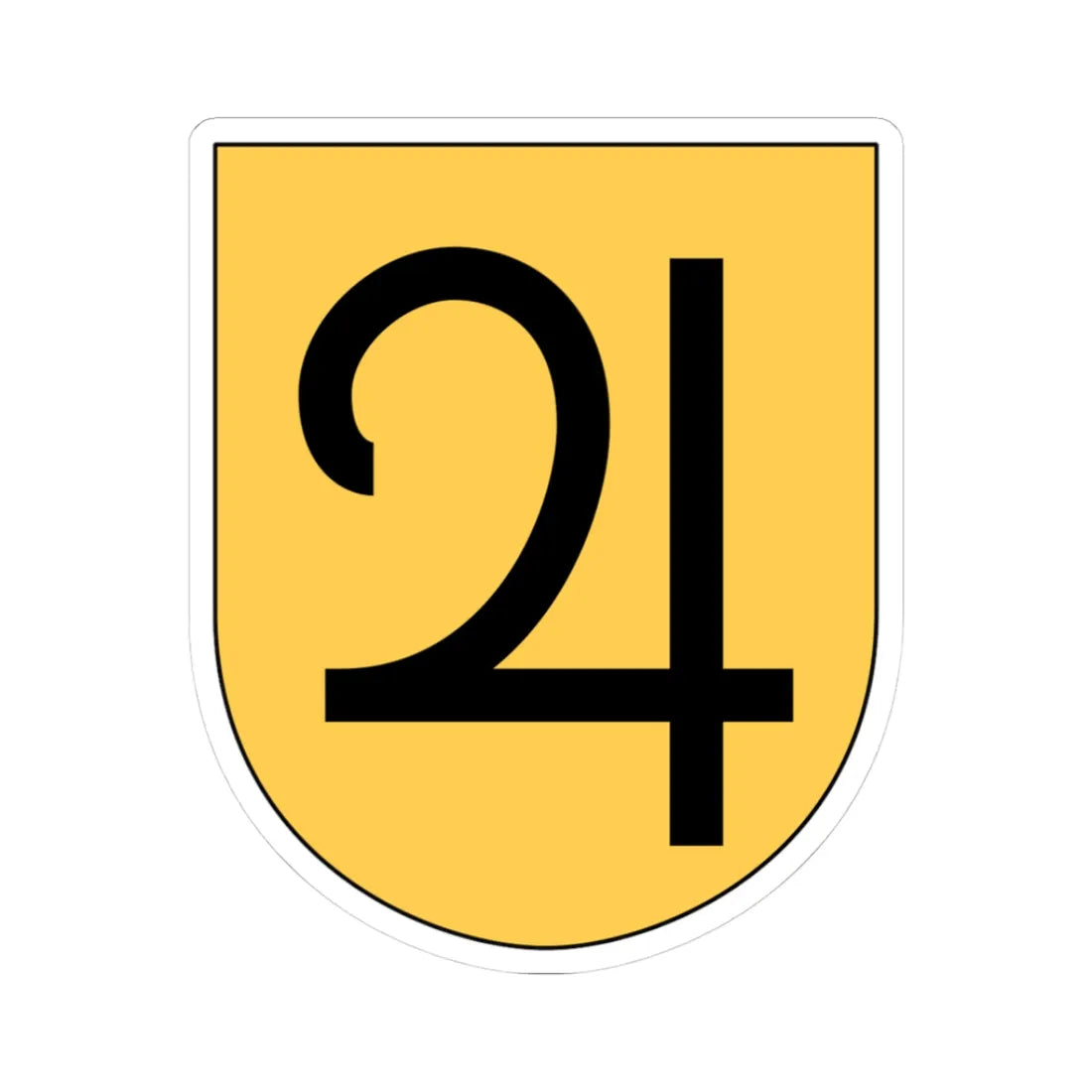 Livgardet 124. kompaniet vapen (Sweden) (Coat of Arms) STICKER Vinyl Kiss-Cut Decal 3 Inch White - The Sticker Space