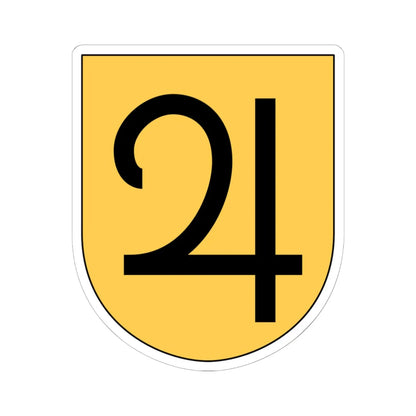 Livgardet 124. kompaniet vapen (Sweden) (Coat of Arms) STICKER Vinyl Kiss-Cut Decal 6 Inch White - The Sticker Space