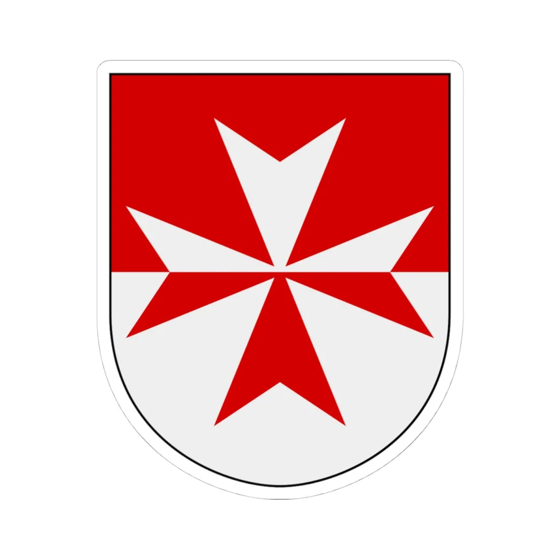 Livgardet 13. säkerhetsbataljonens stab vapen (Sweden) (Coat of Arms) STICKER Vinyl Kiss-Cut Decal 4 Inch White - The Sticker Space