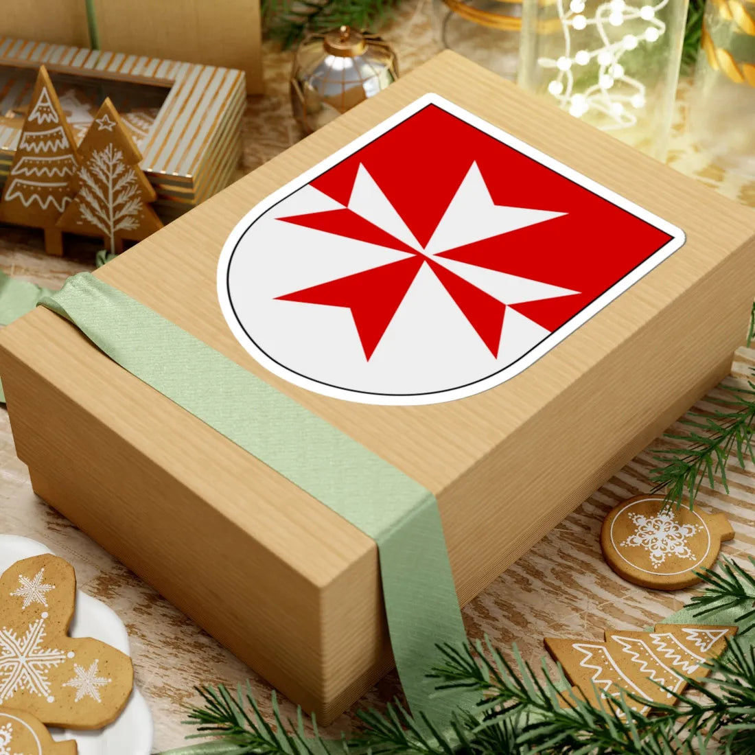 Livgardet 13. säkerhetsbataljonens stab vapen (Sweden) (Coat of Arms) STICKER Vinyl Kiss-Cut Decal - The Sticker Space