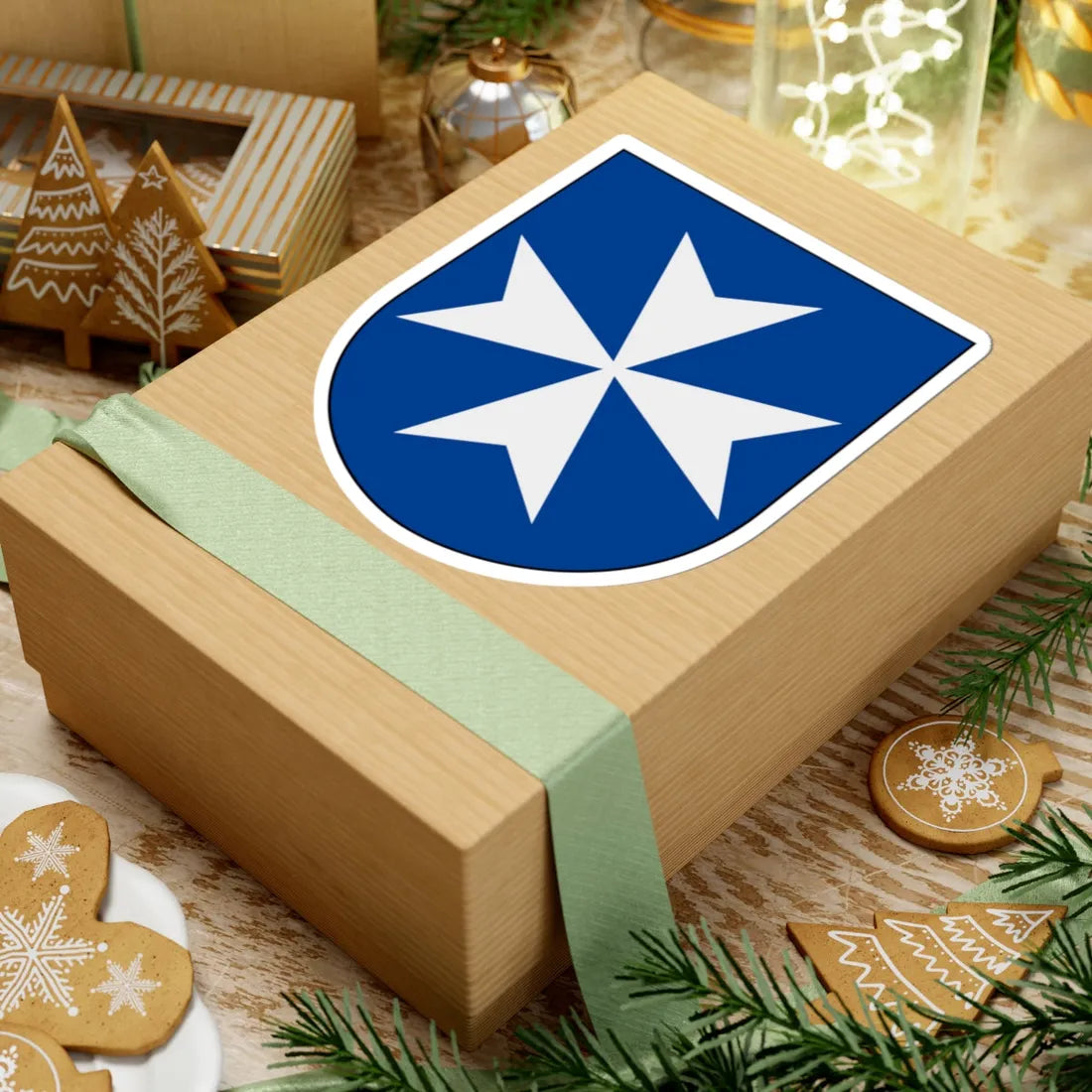 Livgardet 13. skvadronen vapen (Sweden) (Coat of Arms) STICKER Vinyl Kiss-Cut Decal - The Sticker Space