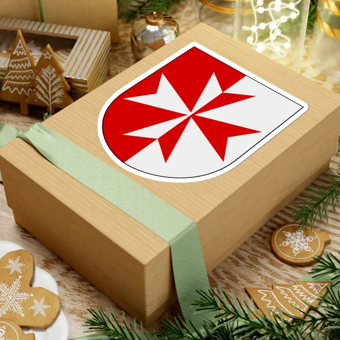 Livgardet 134. funktionsskvadronen vapen (Sweden) (Coat of Arms) STICKER Vinyl Kiss-Cut Decal - The Sticker Space