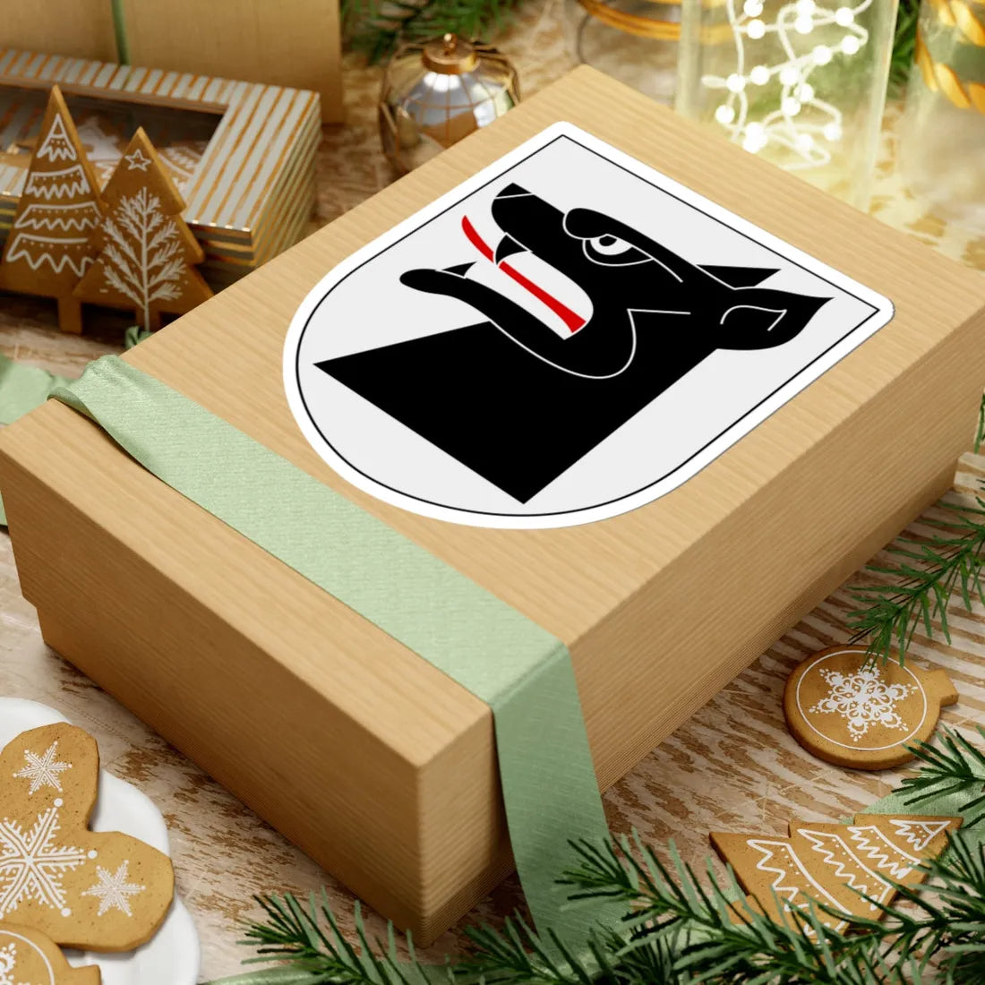 Livgardet Hundtjänstenheten vapen (Sweden) (Coat of Arms) STICKER Vinyl Kiss-Cut Decal - The Sticker Space