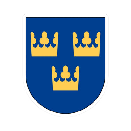 Livgardet Internationella utbildningsenheten vapen (Sweden) (Coat of Arms) STICKER Vinyl Kiss-Cut Decal 2 Inch White - The Sticker Space