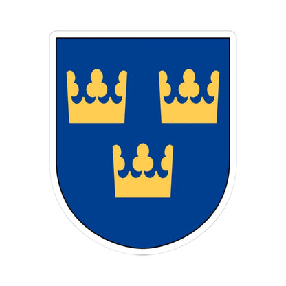 Livgardet Internationella utbildningsenheten vapen (Sweden) (Coat of Arms) STICKER Vinyl Kiss-Cut Decal 3 Inch White - The Sticker Space