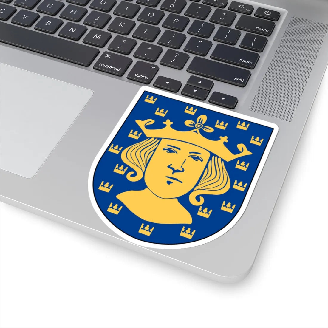Livgardet Kommendantstaben vapen (Sweden) (Coat of Arms) STICKER Vinyl Kiss-Cut Decal - The Sticker Space