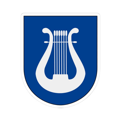 Livgardet Livgardets dragonmusikkår vapen (Sweden) (Coat of Arms) STICKER Vinyl Kiss-Cut Decal 3 Inch White - The Sticker Space