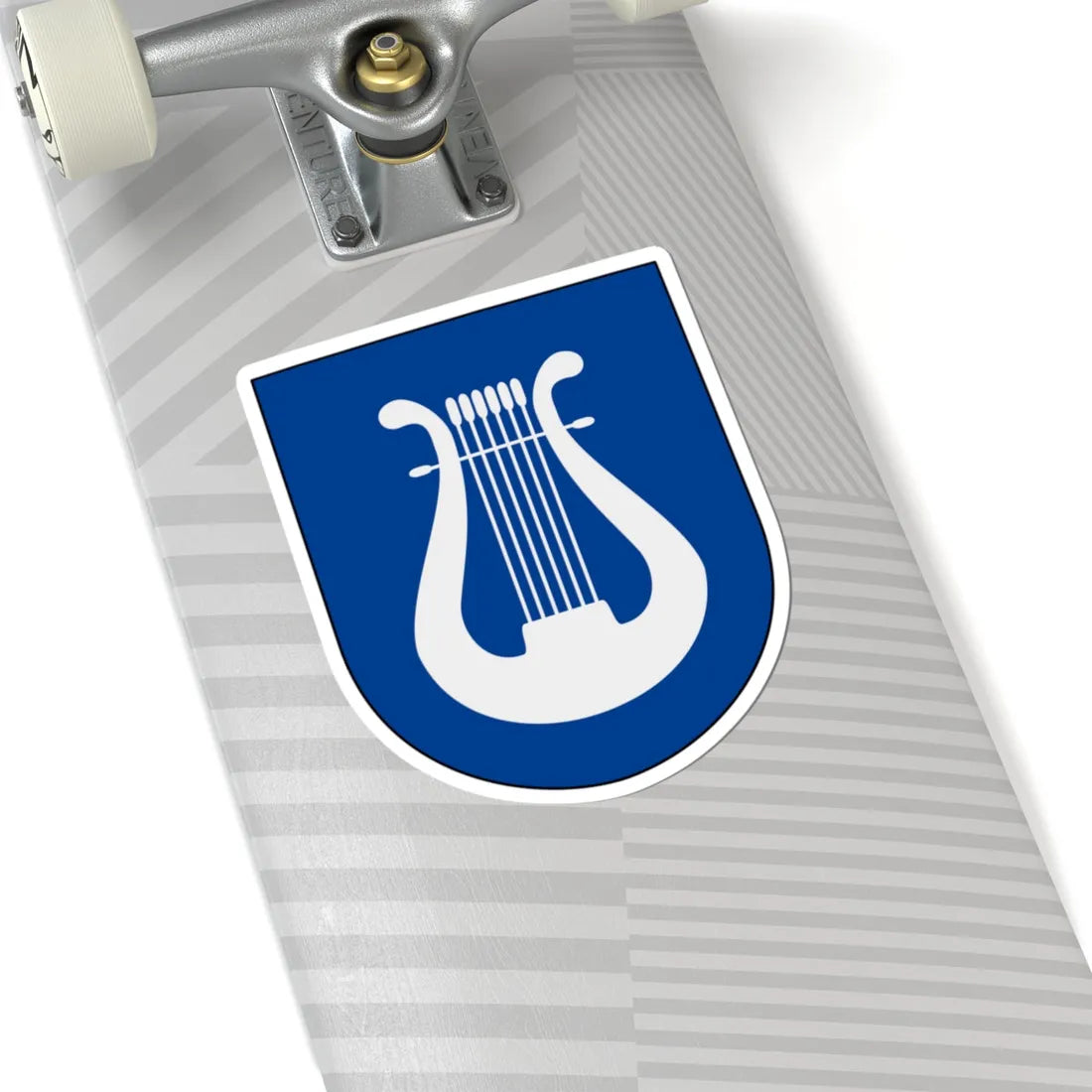 Livgardet Livgardets dragonmusikkår vapen (Sweden) (Coat of Arms) STICKER Vinyl Kiss-Cut Decal - The Sticker Space