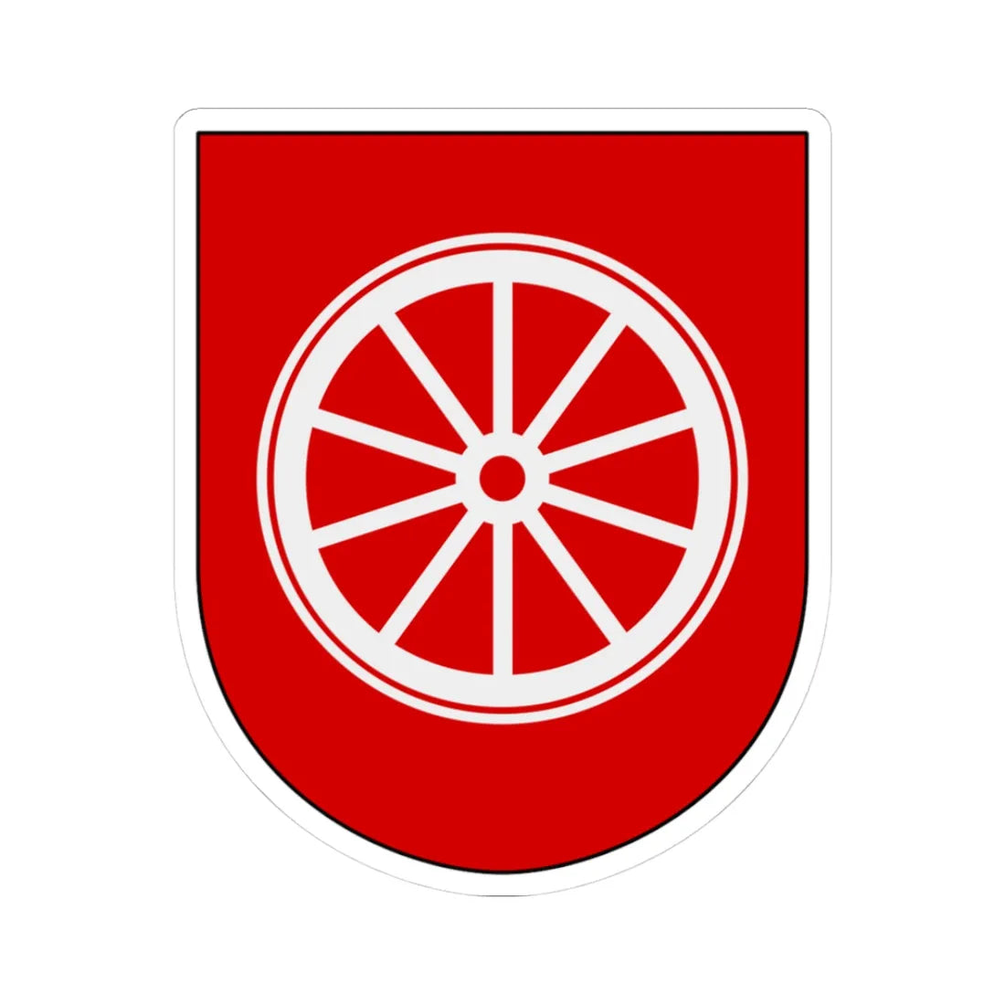 Livgardet Logistikenheten vapen (Sweden) (Coat of Arms) STICKER Vinyl Kiss-Cut Decal 3 Inch White - The Sticker Space