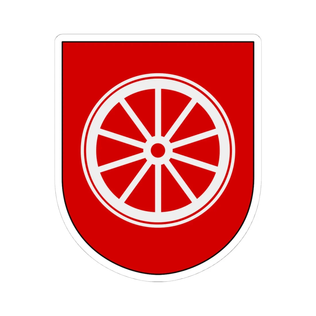 Livgardet Logistikenheten vapen (Sweden) (Coat of Arms) STICKER Vinyl Kiss-Cut Decal 4 Inch White - The Sticker Space