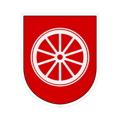 Livgardet Logistikenheten vapen (Sweden) (Coat of Arms) STICKER Vinyl Kiss-Cut Decal 4 Inch White - The Sticker Space