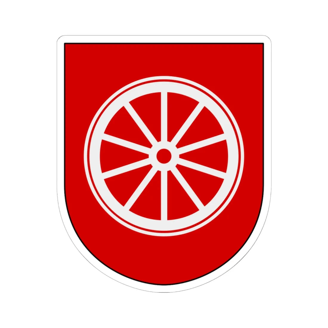 Livgardet Logistikenheten vapen (Sweden) (Coat of Arms) STICKER Vinyl Kiss-Cut Decal 6 Inch White - The Sticker Space