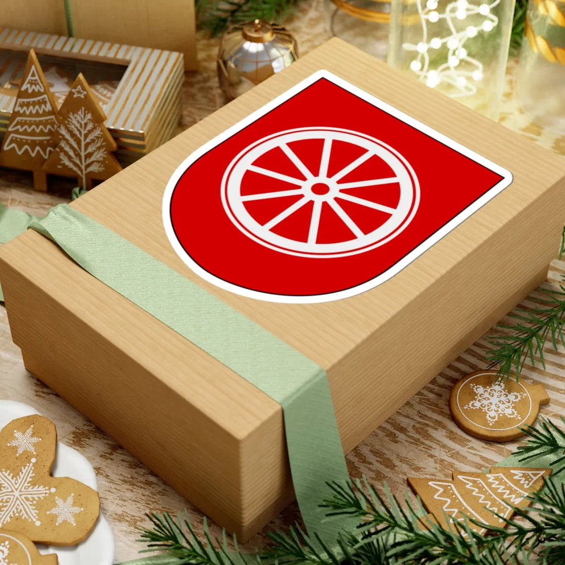 Livgardet Logistikenheten vapen (Sweden) (Coat of Arms) STICKER Vinyl Kiss-Cut Decal - The Sticker Space