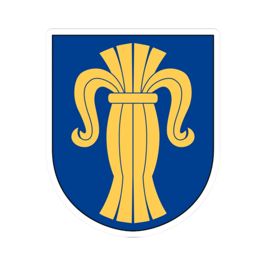 Livgardet Regementsstaben vapen (Sweden) (Coat of Arms) STICKER Vinyl Kiss-Cut Decal 2 Inch White - The Sticker Space