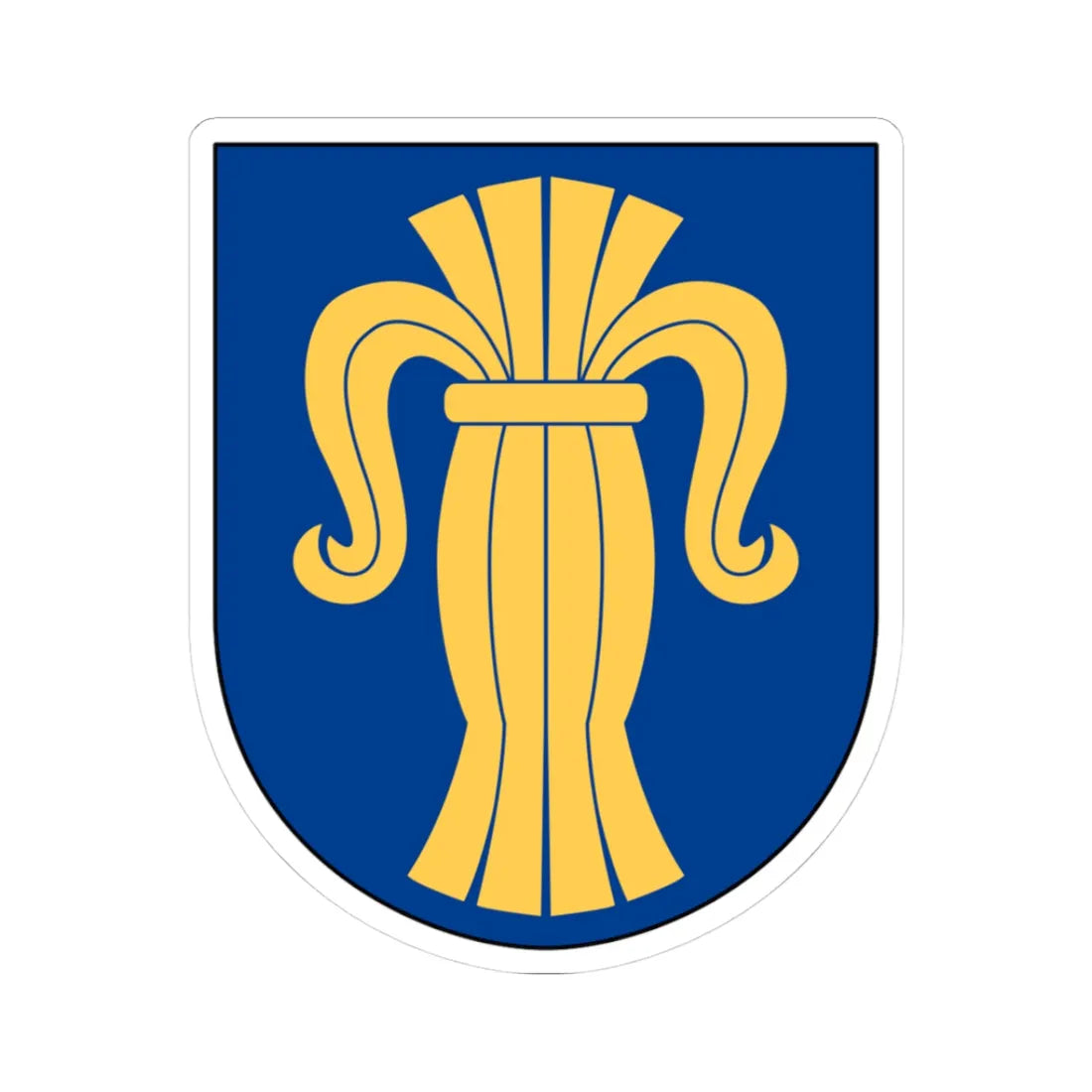 Livgardet Regementsstaben vapen (Sweden) (Coat of Arms) STICKER Vinyl Kiss-Cut Decal 3 Inch White - The Sticker Space