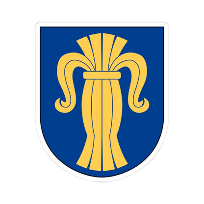 Livgardet Regementsstaben vapen (Sweden) (Coat of Arms) STICKER Vinyl Kiss-Cut Decal 3 Inch White - The Sticker Space