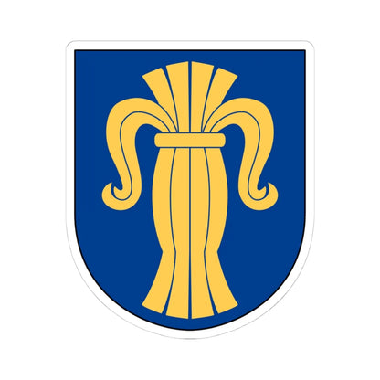 Livgardet Regementsstaben vapen (Sweden) (Coat of Arms) STICKER Vinyl Kiss-Cut Decal 4 Inch White - The Sticker Space