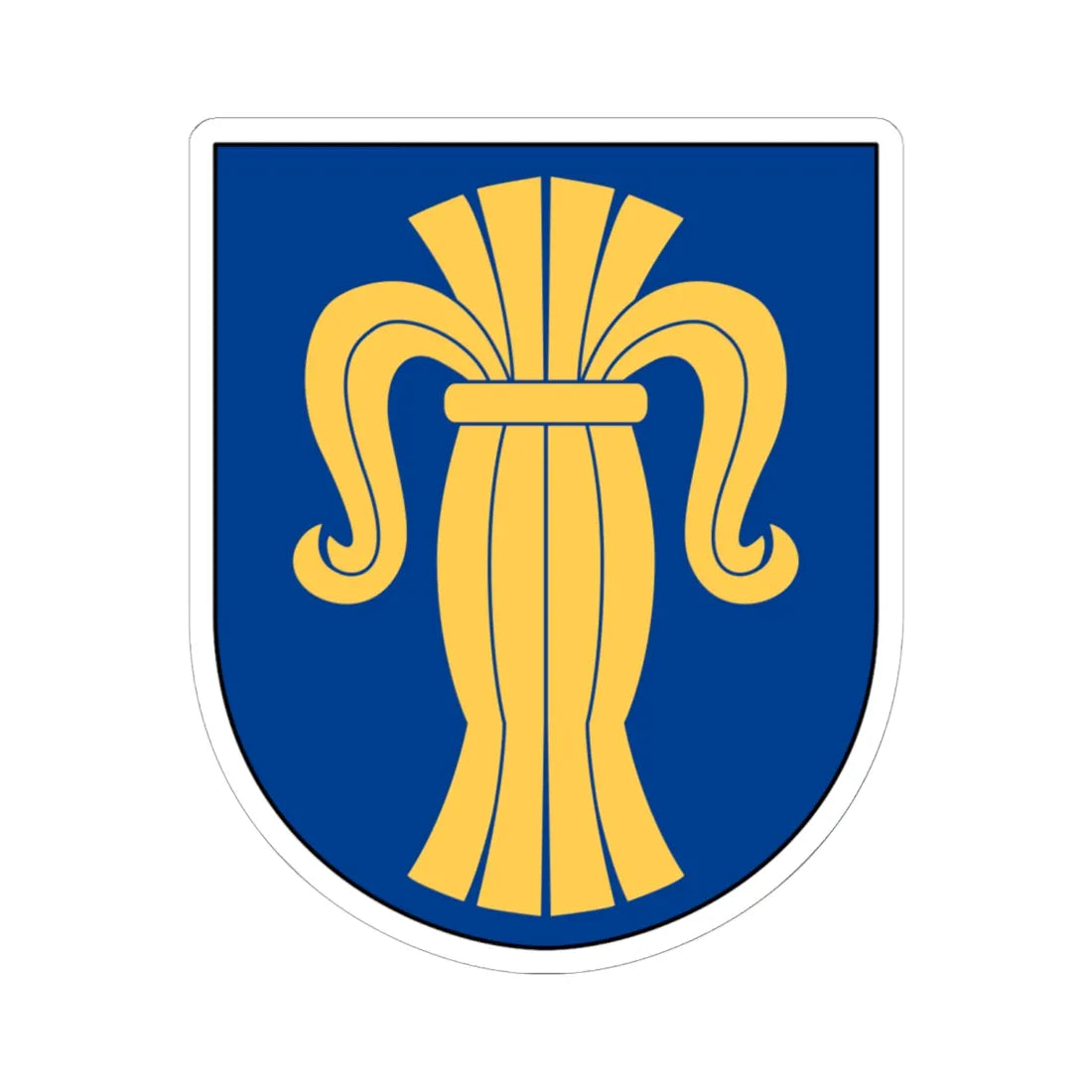 Livgardet Regementsstaben vapen (Sweden) (Coat of Arms) STICKER Vinyl Kiss-Cut Decal 6 Inch White - The Sticker Space