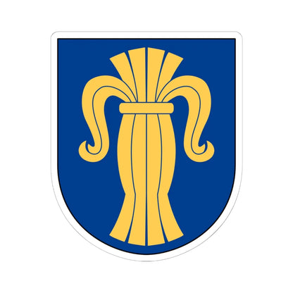 Livgardet Regementsstaben vapen (Sweden) (Coat of Arms) STICKER Vinyl Kiss-Cut Decal 6 Inch White - The Sticker Space