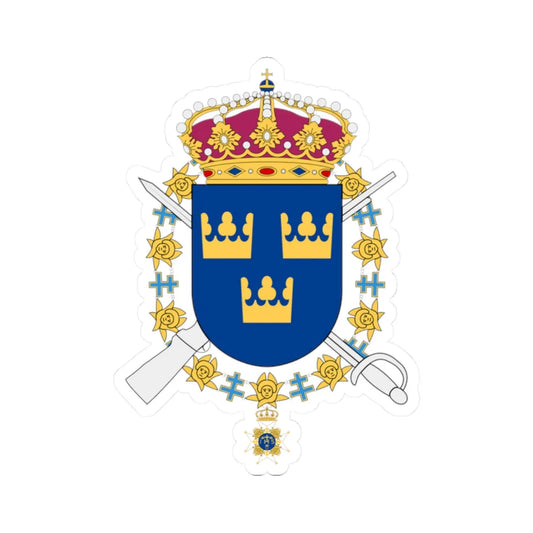 Livgardet vapen (Sweden) (Coat of Arms) STICKER Vinyl Kiss-Cut Decal 2 Inch White - The Sticker Space