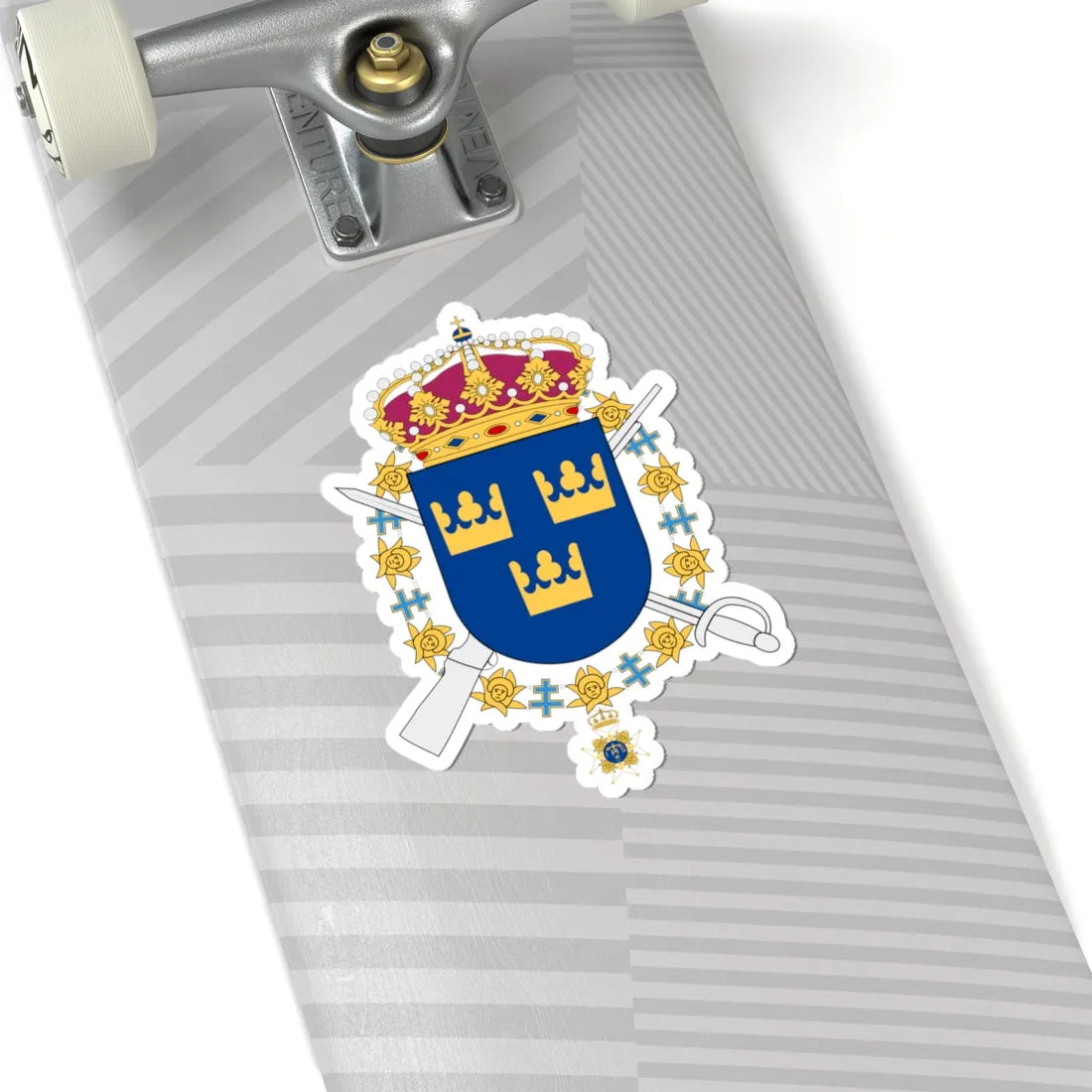 Livgardet vapen (Sweden) (Coat of Arms) STICKER Vinyl Kiss-Cut Decal - The Sticker Space