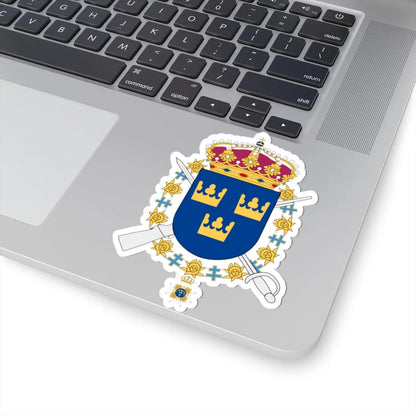 Livgardet vapen (Sweden) (Coat of Arms) STICKER Vinyl Kiss-Cut Decal - The Sticker Space