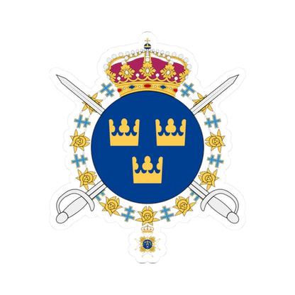 Livgardets dragoner vapen (Sweden) (Coat of Arms) STICKER Vinyl Kiss-Cut Decal 2 Inch White - The Sticker Space