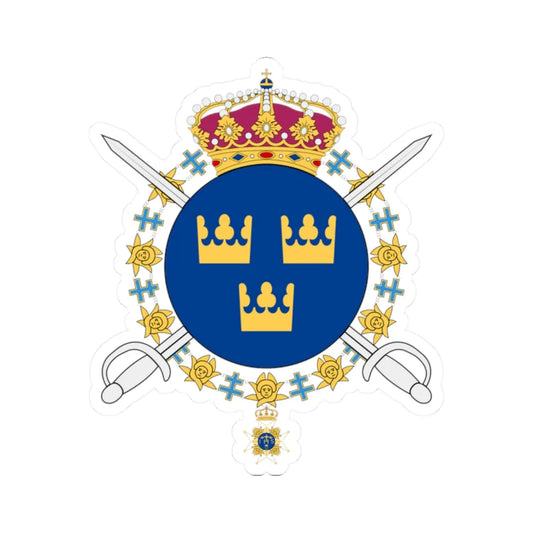 Livgardets dragoner vapen (Sweden) (Coat of Arms) STICKER Vinyl Kiss-Cut Decal 2 Inch White - The Sticker Space