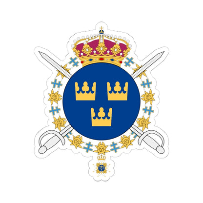Livgardets dragoner vapen (Sweden) (Coat of Arms) STICKER Vinyl Kiss-Cut Decal 6 Inch White - The Sticker Space