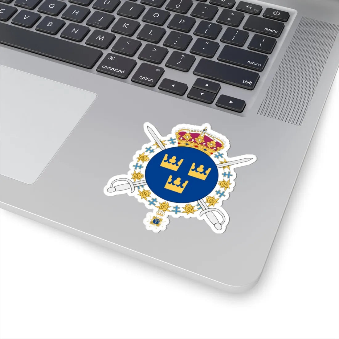 Livgardets dragoner vapen (Sweden) (Coat of Arms) STICKER Vinyl Kiss-Cut Decal - The Sticker Space