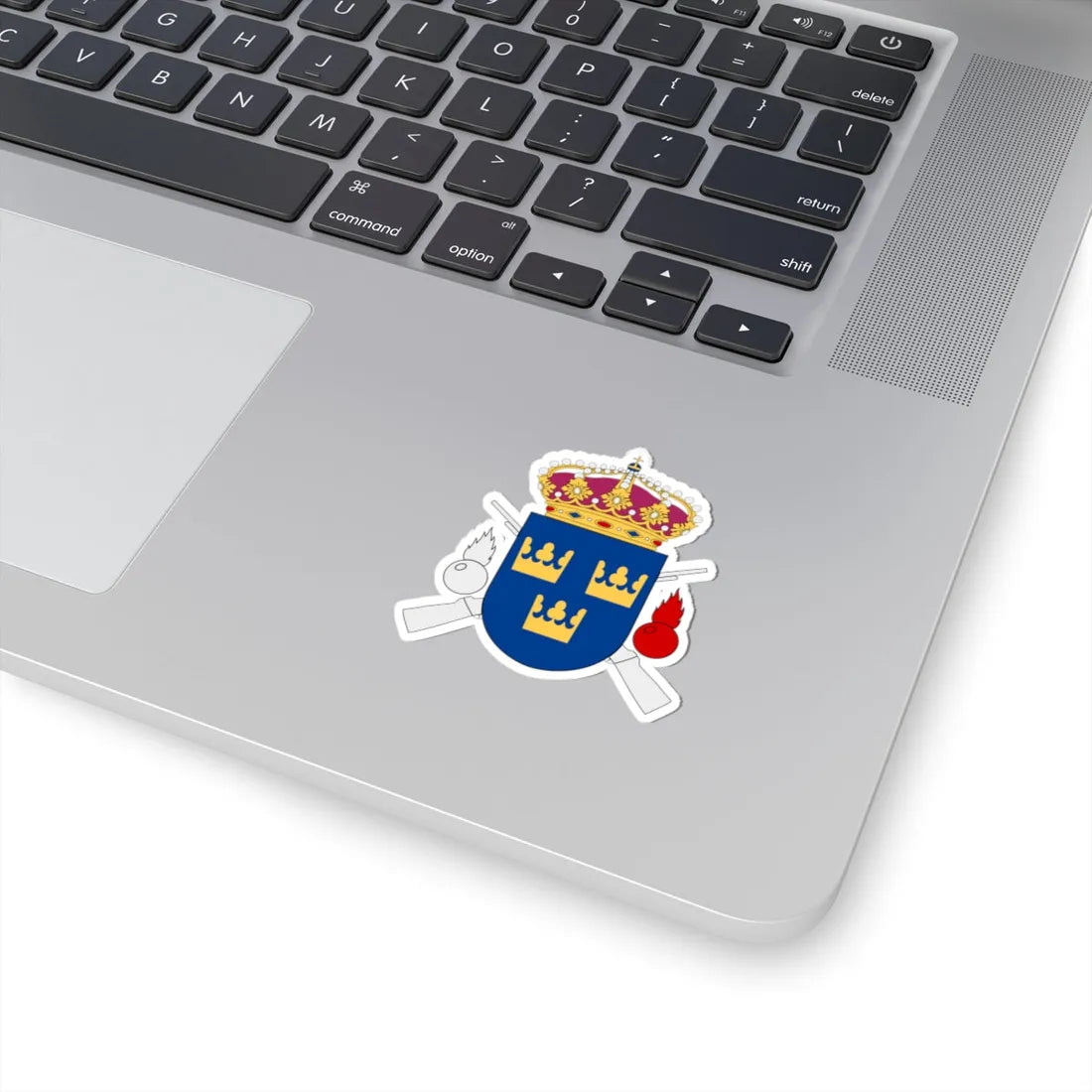 Livgrenadjärregementet vapen (Sweden) (Coat of Arms) STICKER Vinyl Kiss-Cut Decal - The Sticker Space