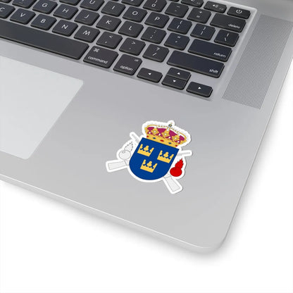 Livgrenadjärregementet vapen (Sweden) (Coat of Arms) STICKER Vinyl Kiss-Cut Decal - The Sticker Space