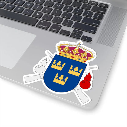 Livgrenadjärregementet vapen (Sweden) (Coat of Arms) STICKER Vinyl Kiss-Cut Decal - The Sticker Space