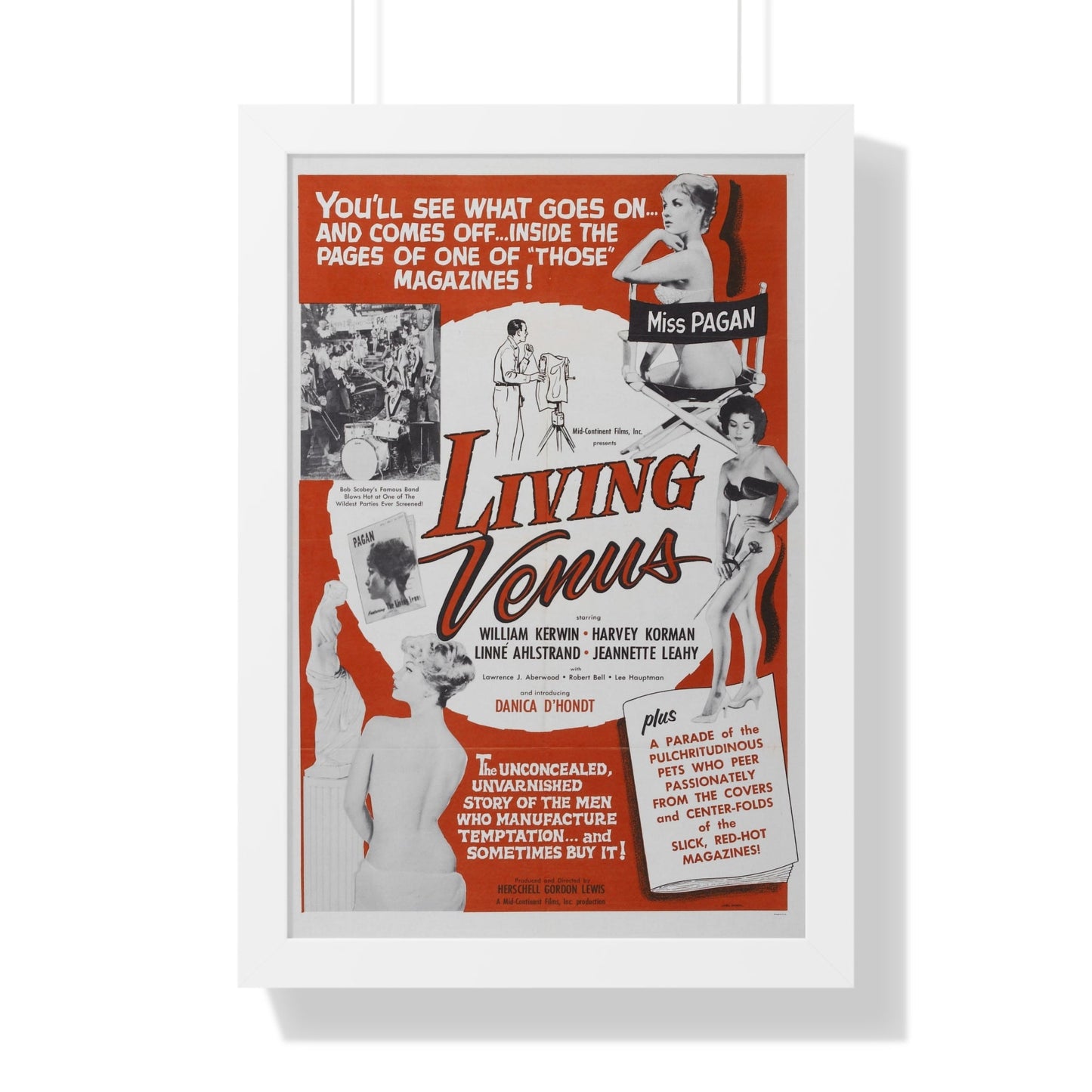 LIVING VENUS 1961 - Framed Movie Poster-16″ x 24″-The Sticker Space