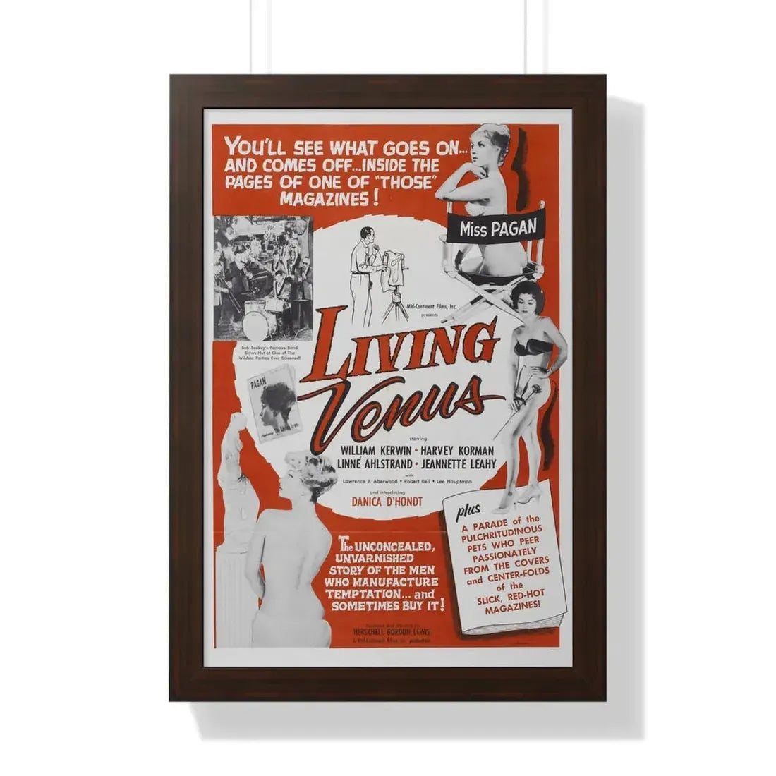 LIVING VENUS 1961 - Framed Movie Poster - The Sticker Space
