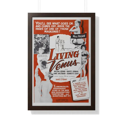 LIVING VENUS 1961 - Framed Movie Poster - The Sticker Space