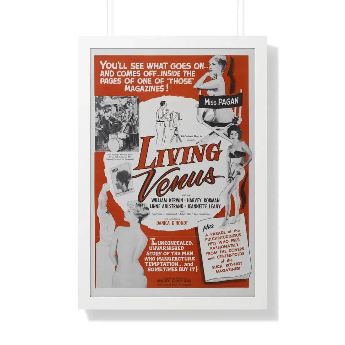 LIVING VENUS 1961 - Framed Movie Poster - The Sticker Space