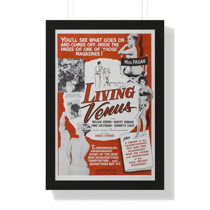 LIVING VENUS 1961 - Framed Movie Poster - The Sticker Space