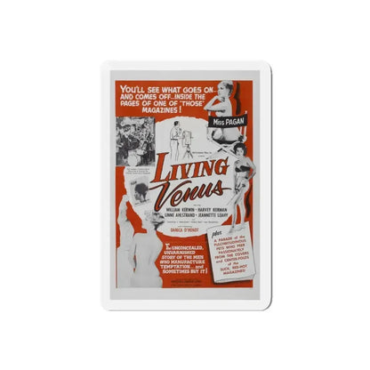 LIVING VENUS 1961 Movie Poster - Refrigerator Magnet 5 Inch Die-Cut - The Sticker Space