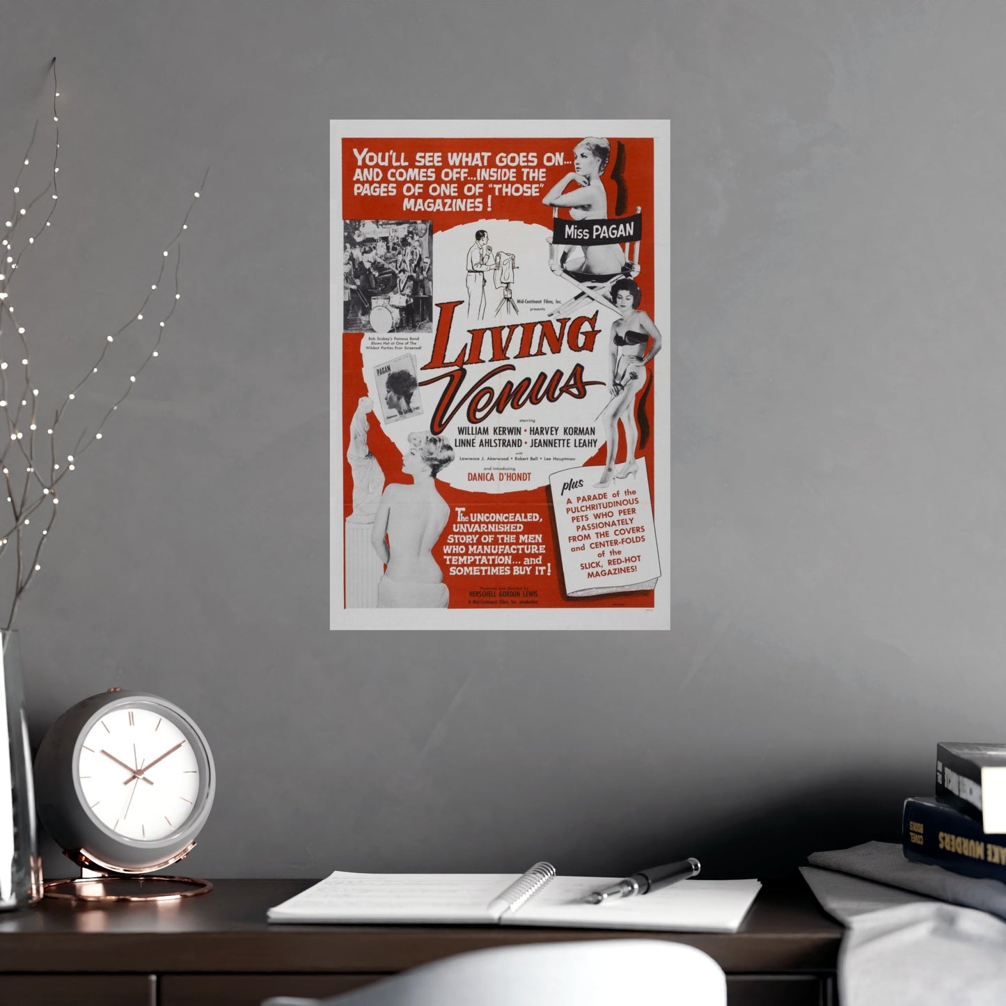 LIVING VENUS 1961 - Paper Movie Poster-The Sticker Space