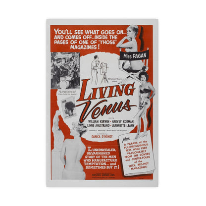 LIVING VENUS 1961 - Paper Movie Poster-16″ x 24″ (Vertical)-The Sticker Space