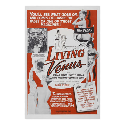 LIVING VENUS 1961 - Paper Movie Poster-24″ x 36″ (Vertical)-The Sticker Space