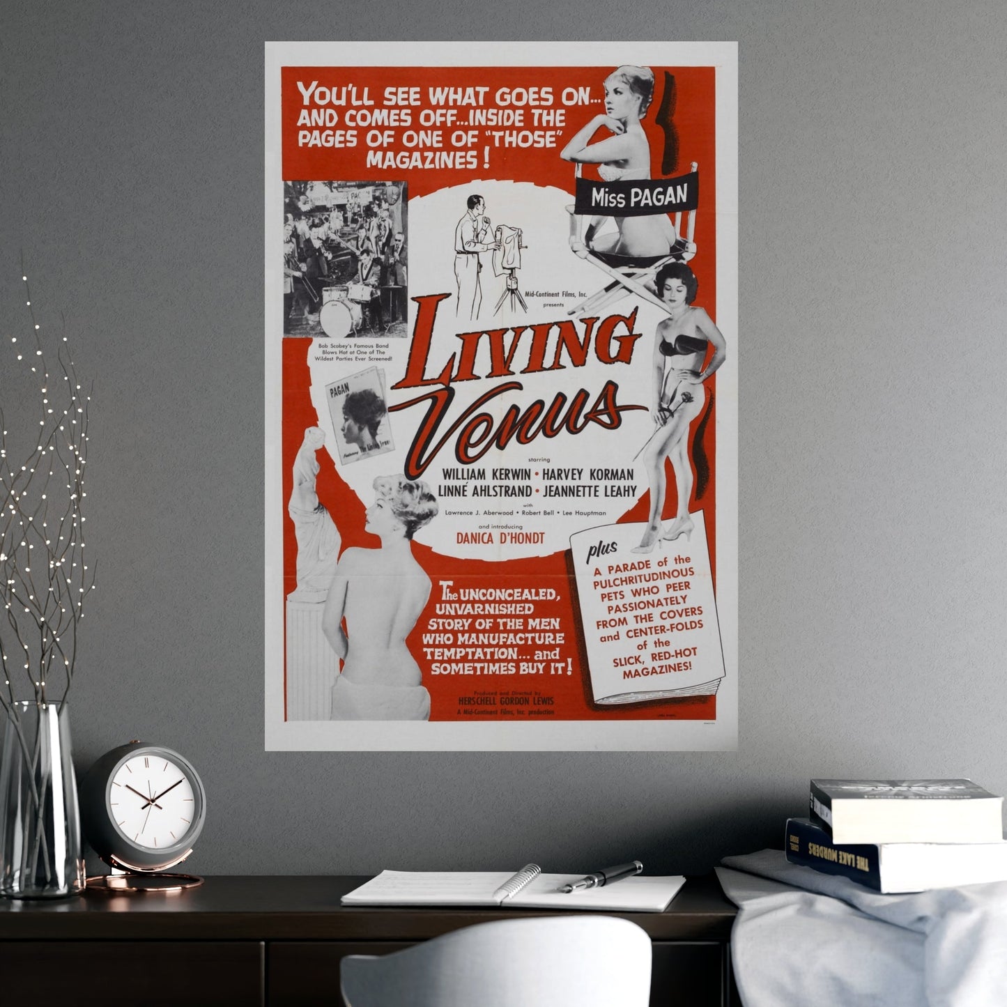 LIVING VENUS 1961 - Paper Movie Poster-The Sticker Space