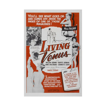LIVING VENUS 1961 - Paper Movie Poster - The Sticker Space