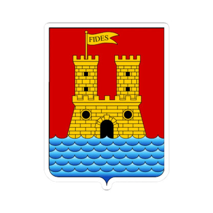 Livorno-Stemma semplificato (Italy) (Coat of Arms) STICKER Vinyl Kiss-Cut Decal 6 Inch White - The Sticker Space