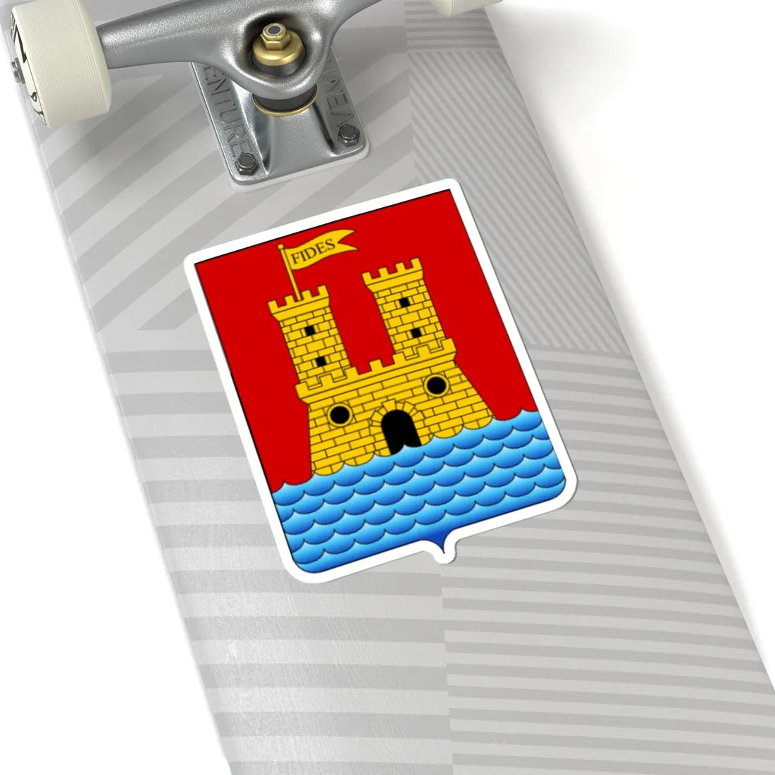 Livorno-Stemma semplificato (Italy) (Coat of Arms) STICKER Vinyl Kiss-Cut Decal - The Sticker Space