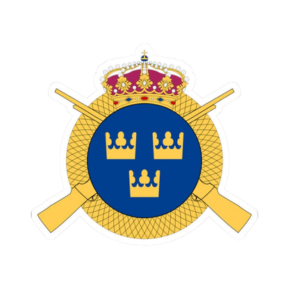 Livregementets grenadjärgrupp vapen (Sweden) (Coat of Arms) STICKER Vinyl Kiss-Cut Decal 2 Inch White - The Sticker Space