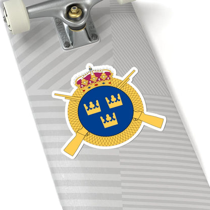 Livregementets grenadjärgrupp vapen (Sweden) (Coat of Arms) STICKER Vinyl Kiss-Cut Decal - The Sticker Space